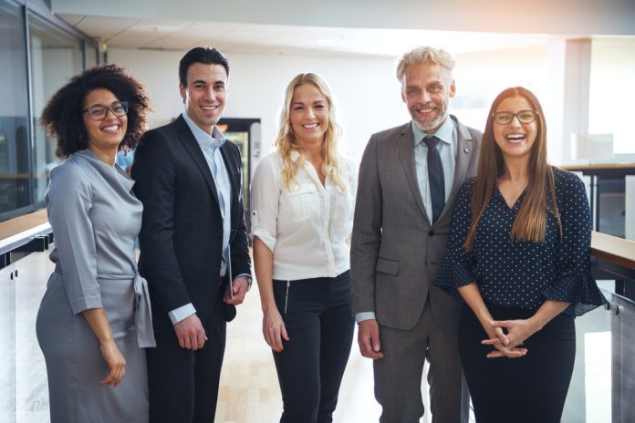 Portrait,Of,A,Diverse,Group,Of,Confident,Business,Colleagues,Smiling