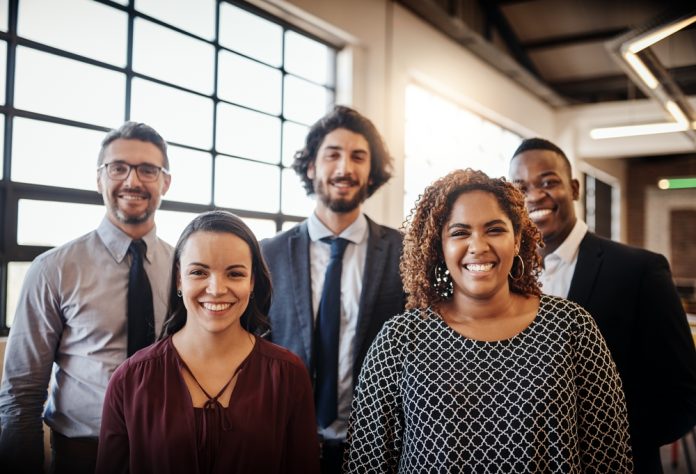 Business,People,,Portrait,And,Smile,In,Office,For,Teamwork,,Support