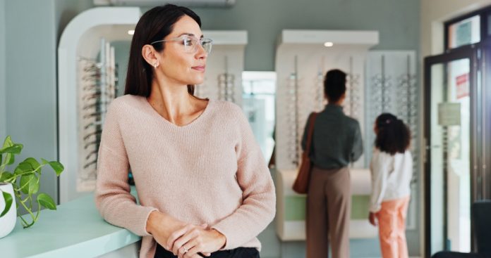 Woman,,Sight,And,Thinking,With,Vision,At,Optometry,For,Small