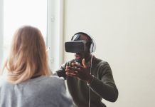 A man using a VR Headset