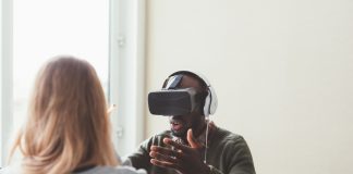A man using a VR Headset