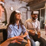 Business,Team,Having,Fun,At,Corporate,Training,,Funny,Teambuilding,Activity,