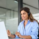 Busy,Mature,Business,Woman,Call,Centre,Representative,Customer,Support,Agent