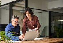 Happy,Professional,Executive,Team,People,Managing,Project,At,Work.,Busy