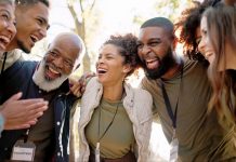 Huddle,,Excited,And,Group,Of,People,Outdoor,With,Collaboration,,Teamwork