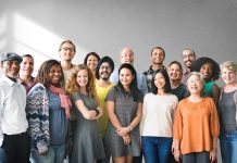Small Businesses and DEI Diverse,Group,Of,People,Smiling,Together.,Mixed,Gender,And,Ethnicity.