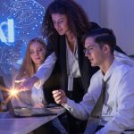 Multinational,Team,Of,One,Man,And,Two,Women,Gathered,To