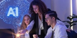 Multinational,Team,Of,One,Man,And,Two,Women,Gathered,To