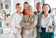 Diversity,,Portrait,And,Business,Women,With,Support,,Teamwork,And,Group