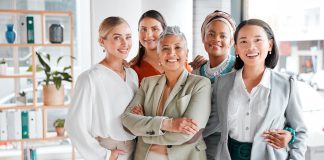 Diversity,,Portrait,And,Business,Women,With,Support,,Teamwork,And,Group