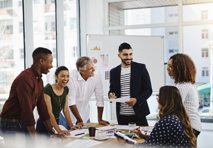 Teamwork,,Creative,Group,And,Business,Discussion,In,Office,,Documents,And