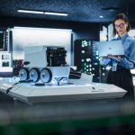 Portrait,Of,A,Female,Technical,Specialist,Working,In,High,Tech