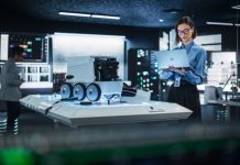 Portrait,Of,A,Female,Technical,Specialist,Working,In,High,Tech