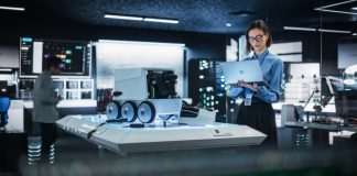 Portrait,Of,A,Female,Technical,Specialist,Working,In,High,Tech