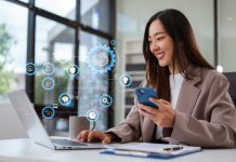 Building Future-Ready Business Skills Through Effective Digital Adoption Digital,Transformation,Technology,Strategy,,Businesswoman,Using,Laptop,,Tablet,And,Smartphone