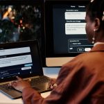Why AI-Powered Role Play Belongs in Sales Enablement Laptop,Screen,With,Ai,Generating,Task,And,Rear,View,Of