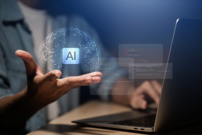 Ai,Assistant,Technology,Concept,With,Businessman,Presenting,Digital,Interface,,Representing